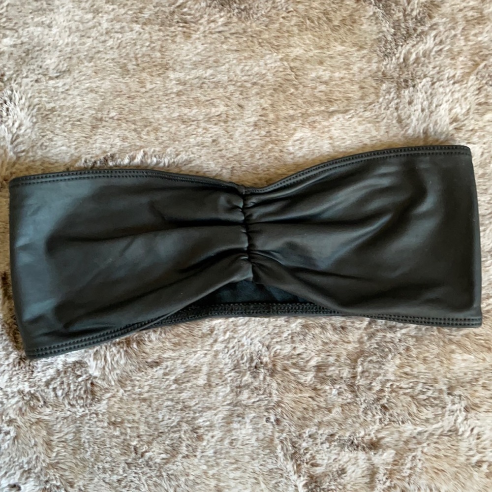 American Apparel pleather bandeau